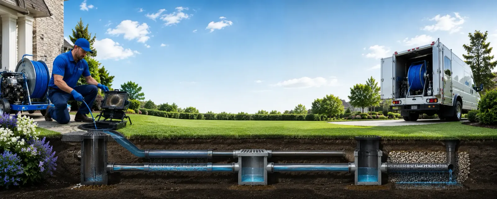 Outdoor drain cleaning information for Home, KS